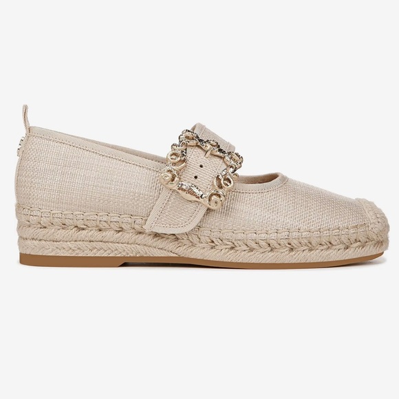 SAM EDELMAN Maddy Espadrille Mary Jane in Light Natural size 7.5 - Picture 4 of 12
